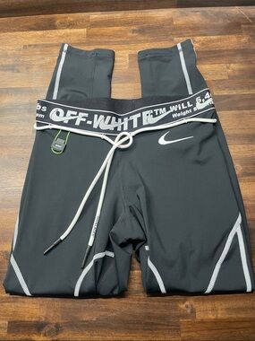Off-White x Nike Black Women’s Leggings with White Accents